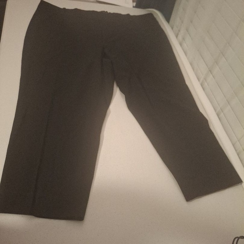 3/$15 TALBOTS Size‎ 20W Black Stretch Workwear Heritage High Rise Dress Pants
